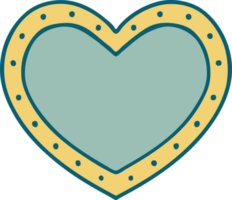 ícone de estilo de tatuagem de um coração png