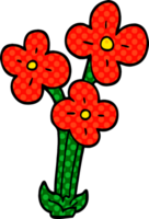cartoon doodle bunch of flowers png