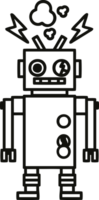 icono de robot que funciona mal png