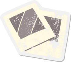 old instant photographs grunge sticker png