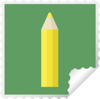 yellow coloring pencil graphic png illustration square sticker stamp