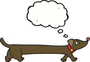 thought bubble cartoon dachshund png