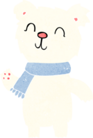 dibujos animados linda polar oso cachorro png