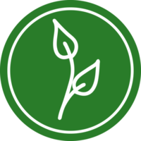 natuurlijk blad rond pictogram png