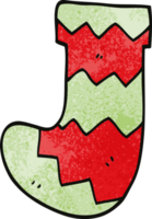 cartoon doodle christmas stocking png