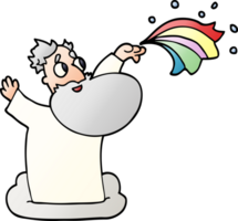 Cartoon-Doodle-Gott auf Wolke png