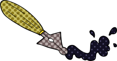 pluma estilográfica de garabato de dibujos animados png