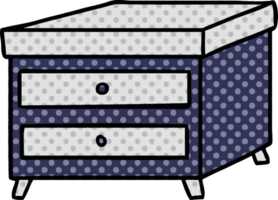 cartoon doodle of a bedside table png