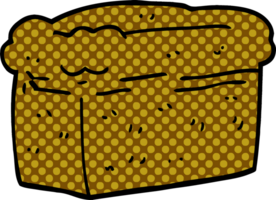 cartoon doodle loaf of bread png