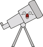 cute cartoon telescope png