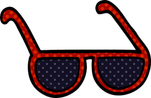 cartoon doodle sunglasses png