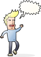 cartoon loudmouth man with speech bubble png