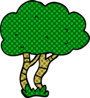 árbol de garabato de dibujos animados png