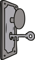 cartoon doodle of a door handle png