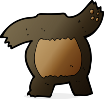 dessin animé noir ours corps mélanger et rencontre ou ajouter posséder Photos png