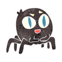 retro cartoon spider png