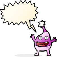 cartoon funny creature with speech bubble png