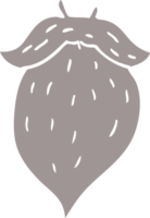 barbe de griffonnage de dessin animé png