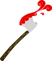 cartoon bloody axe png