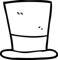 black and white cartoon top hat png