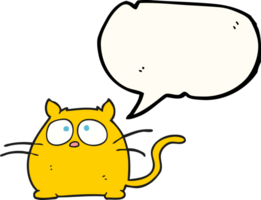 chat de dessin animé de bulle de discours png