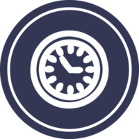 icône circulaire horloge murale png