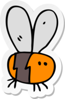 autocollant d'une abeille de dessin animé png