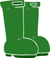 Cartoon-Doodle-Gummistiefel png