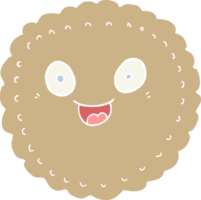 biscoito de desenho animado estilo de cor plana png