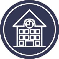 school house circular icon png