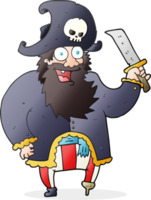 Cartoon-Piratenkapitän png