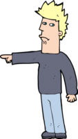 cartoon man pointing png