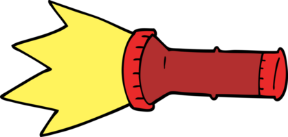 tecknad doodle elektrisk ficklampa png