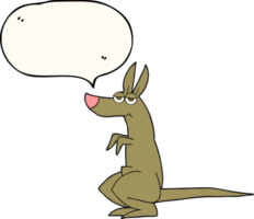 speech bubble cartoon kangaroo png