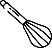 Whisk outline illustration vector