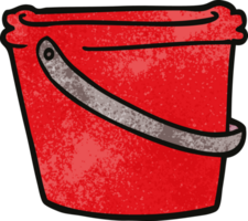 cartoon doodle bucket png