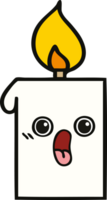 cute cartoon lit candle png