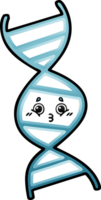 gradient shaded cartoon DNA strand png