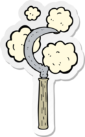 sticker of a cartoon sickle png