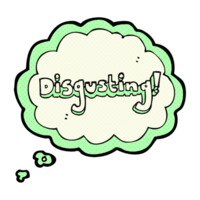 disgusting thought bubble cartoon png