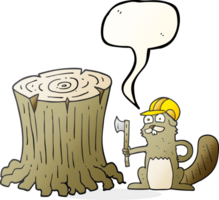 speech bubble cartoon beaver png