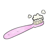 textured cartoon toothbrush png