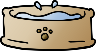 cartoon doodle pet bowl png