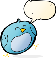 oiseau de dessin animé avec bulle de dialogue png