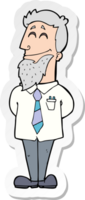 sticker of a cartoon psychologist png