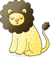 dessin animé mignon lion png