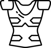 Plackart Armor outline illustration vector
