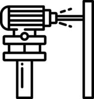 Laser Measurement outline illustration vector