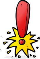 point d'exclamation de dessin animé png