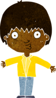 menino espantado dos desenhos animados png